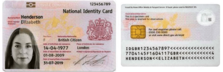 Buy UK Identity Card