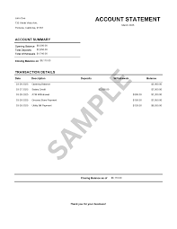 Bank statement for sale 